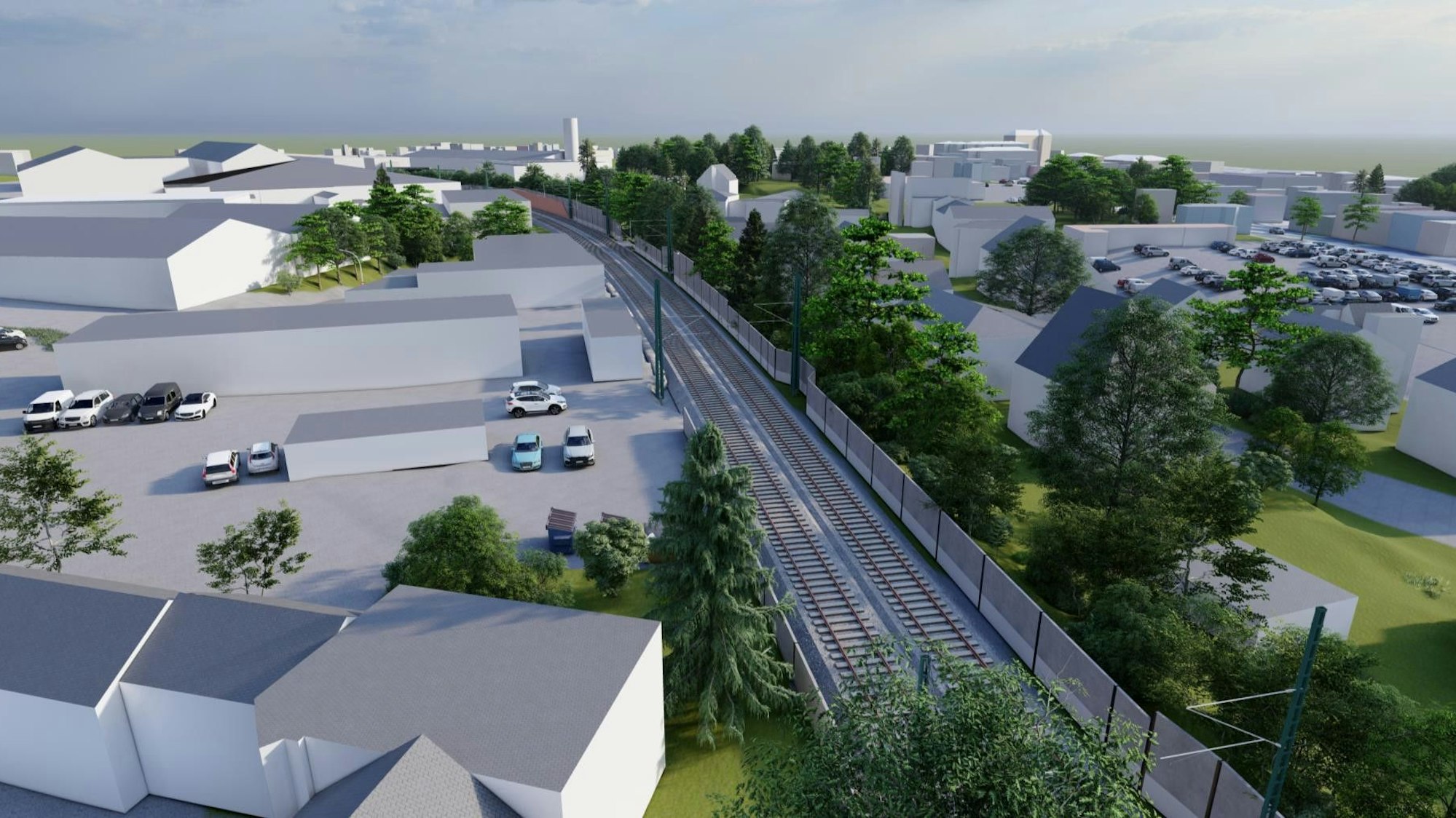 Zumindest in einer Grafik gibt es das zweite Bahngleis Bergisch Gladbach.