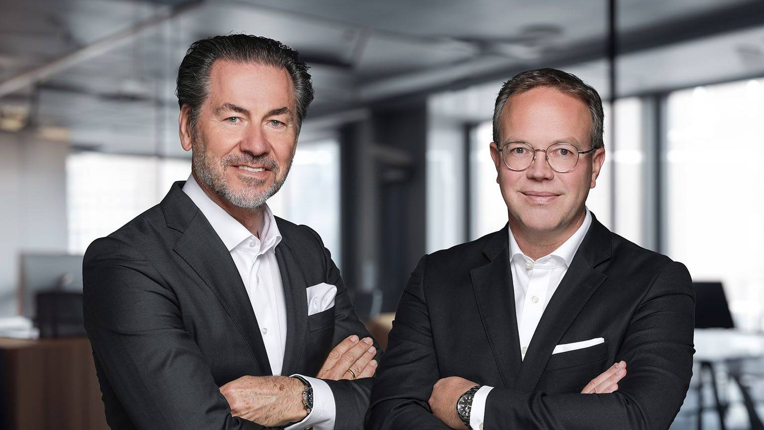 Die Leiter der LGT Bank Matthias Wesseling und Jens Ennenbach.
