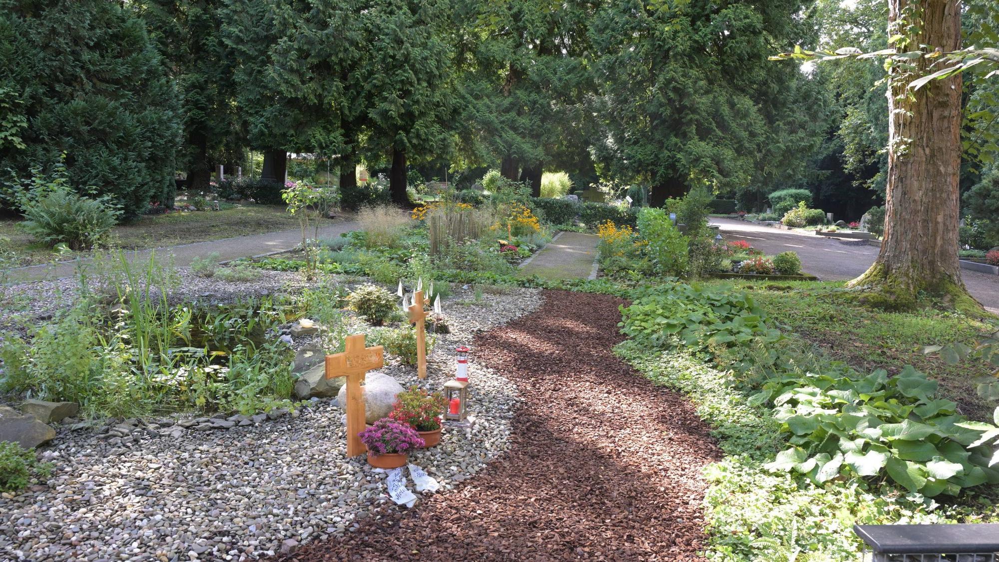 Das Foto zeigt den Evangelischen Friedhof am Quirlsberg