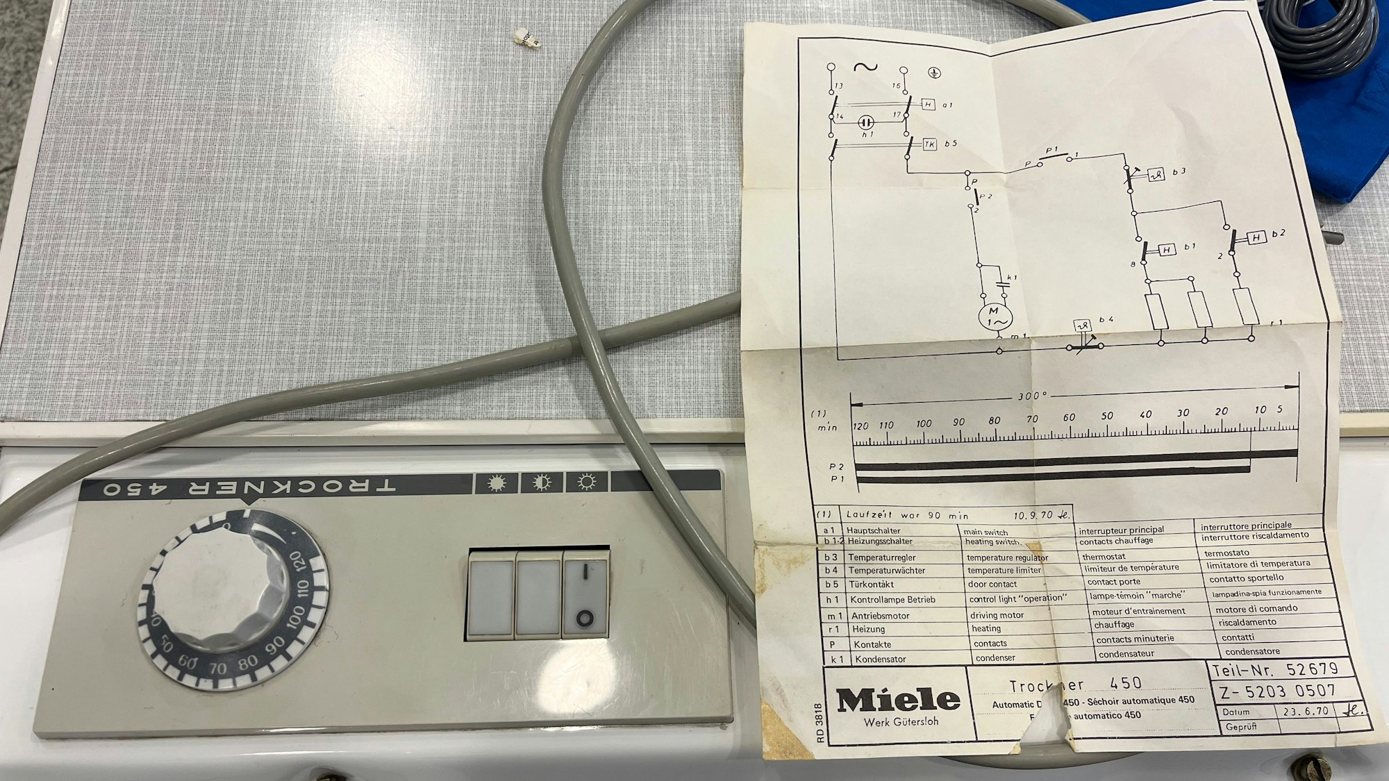 Alter Wäschetrockner