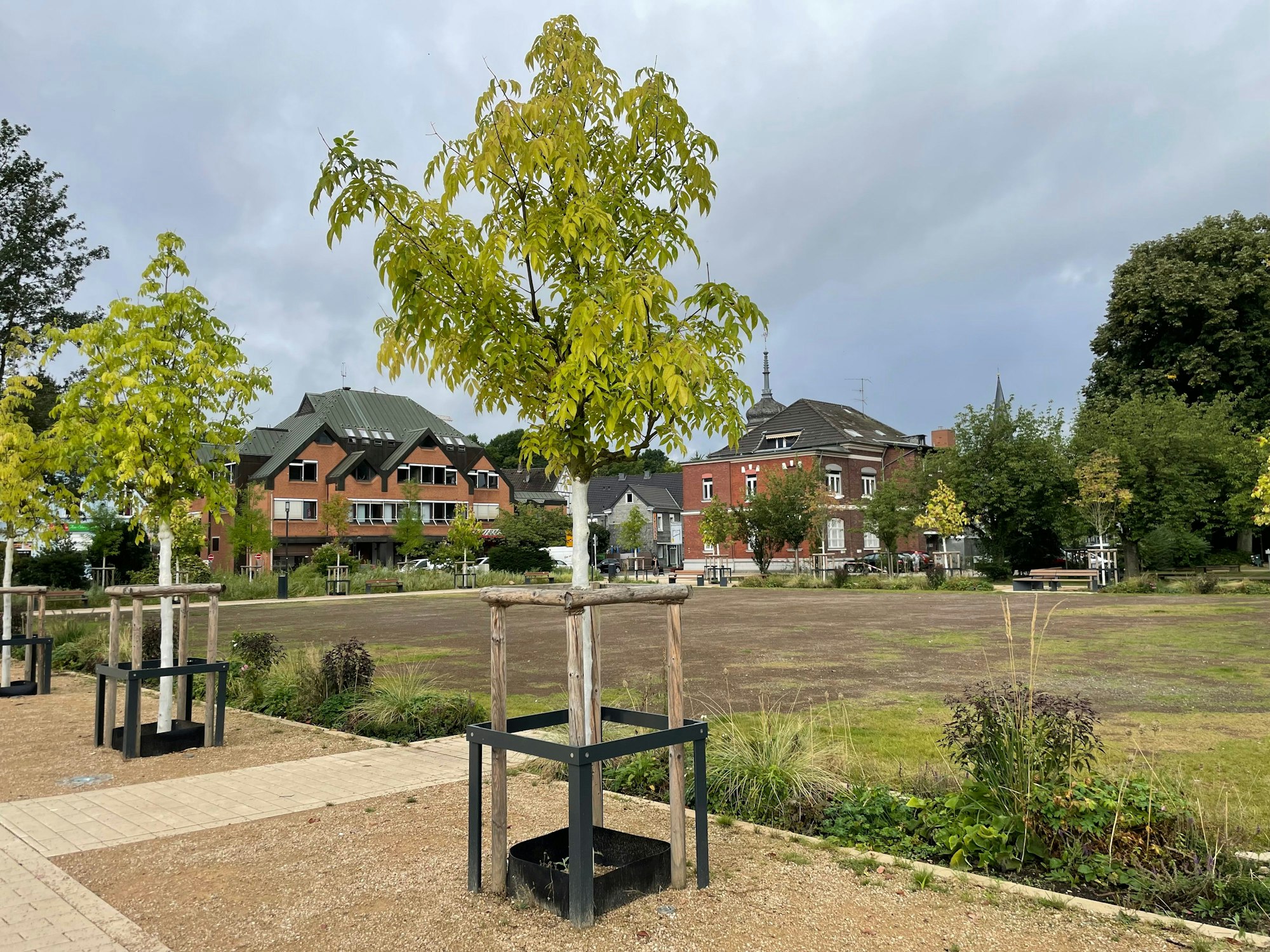 Der alte Stadtpark in Leichlingen nach der Umgestaltung.