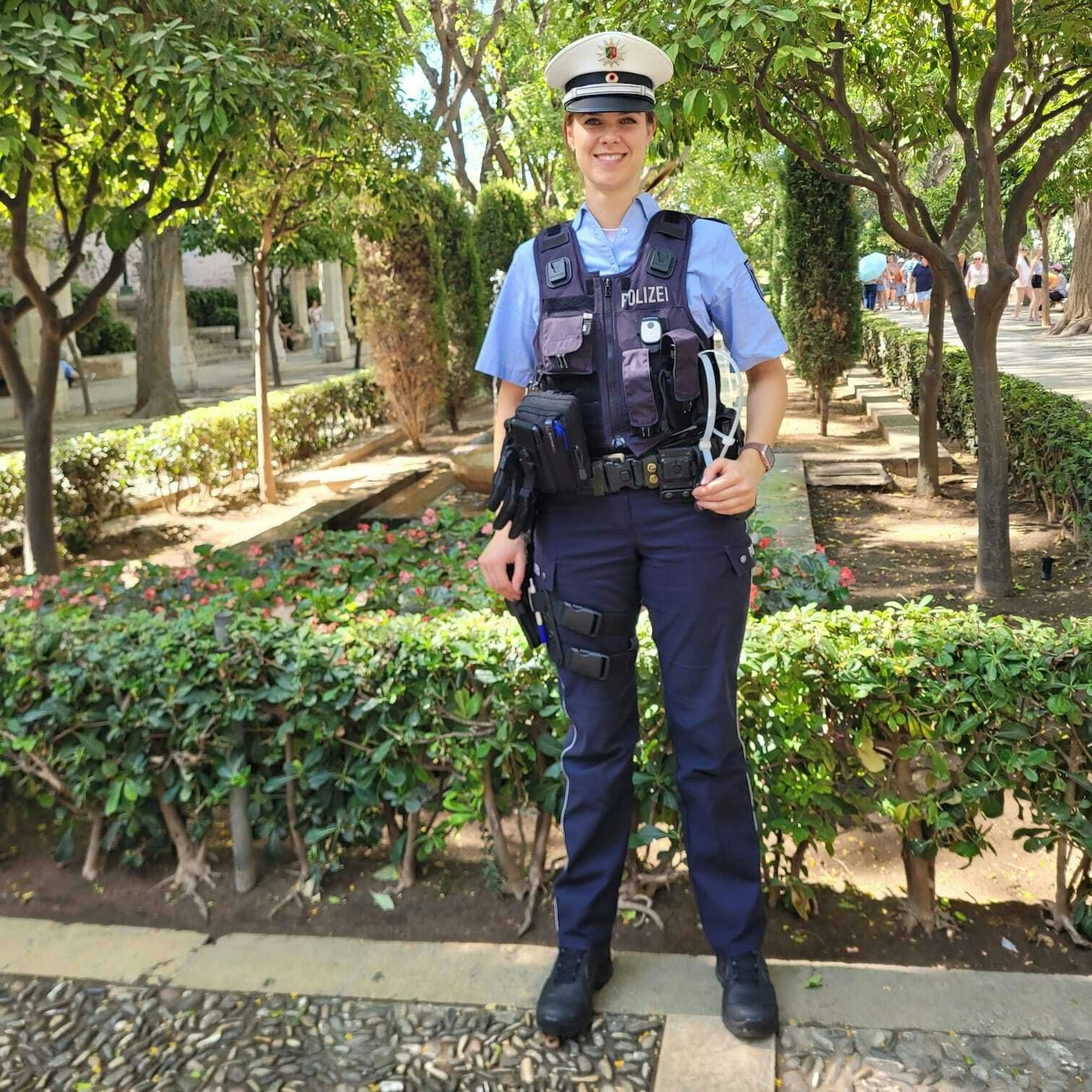 Alexandra Borges in Uniform.