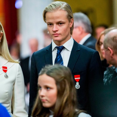 Kronprinzessin Mette-Marit von Norwegen (l.) und ihr Sohn Marius Borg Høib