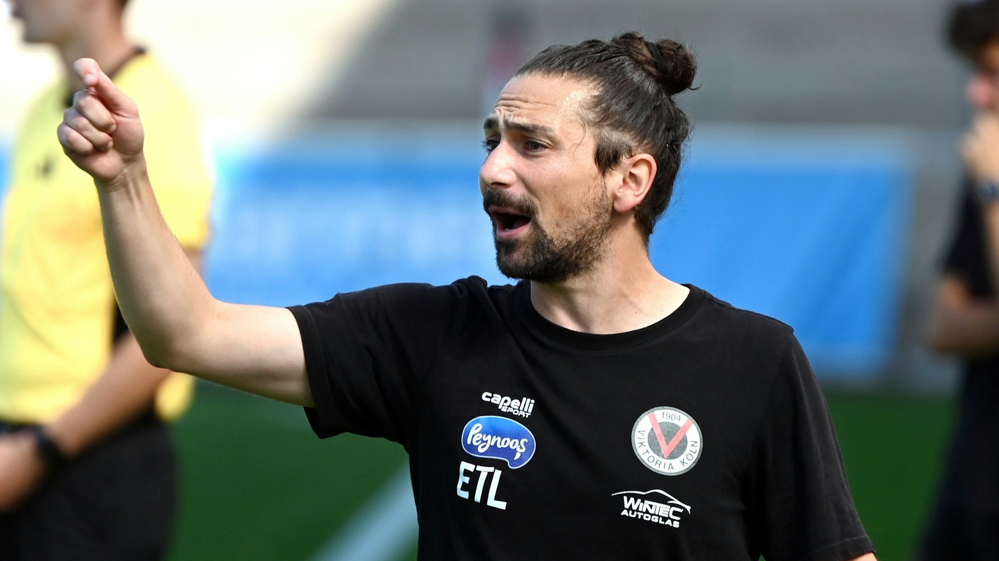 24.08.2024, Fussball-U19-Bayer Leverkusen-Viktoria Köln
TR: Pietro Alfonso Schiavo (Köln)
Foto: Uli Herhaus