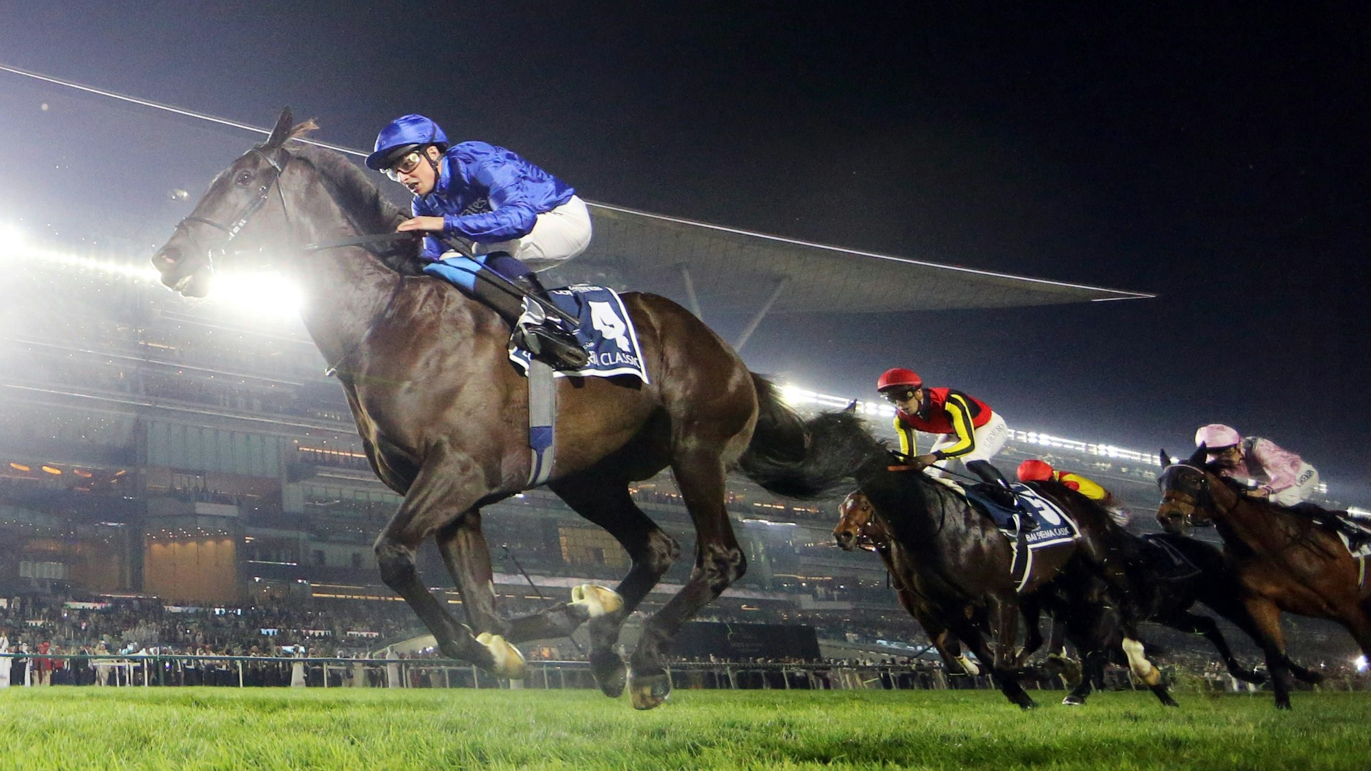 Rebel’s Romance mit William Buick gewinnt das Dubai Sheema Classic im März dieses Jahres.