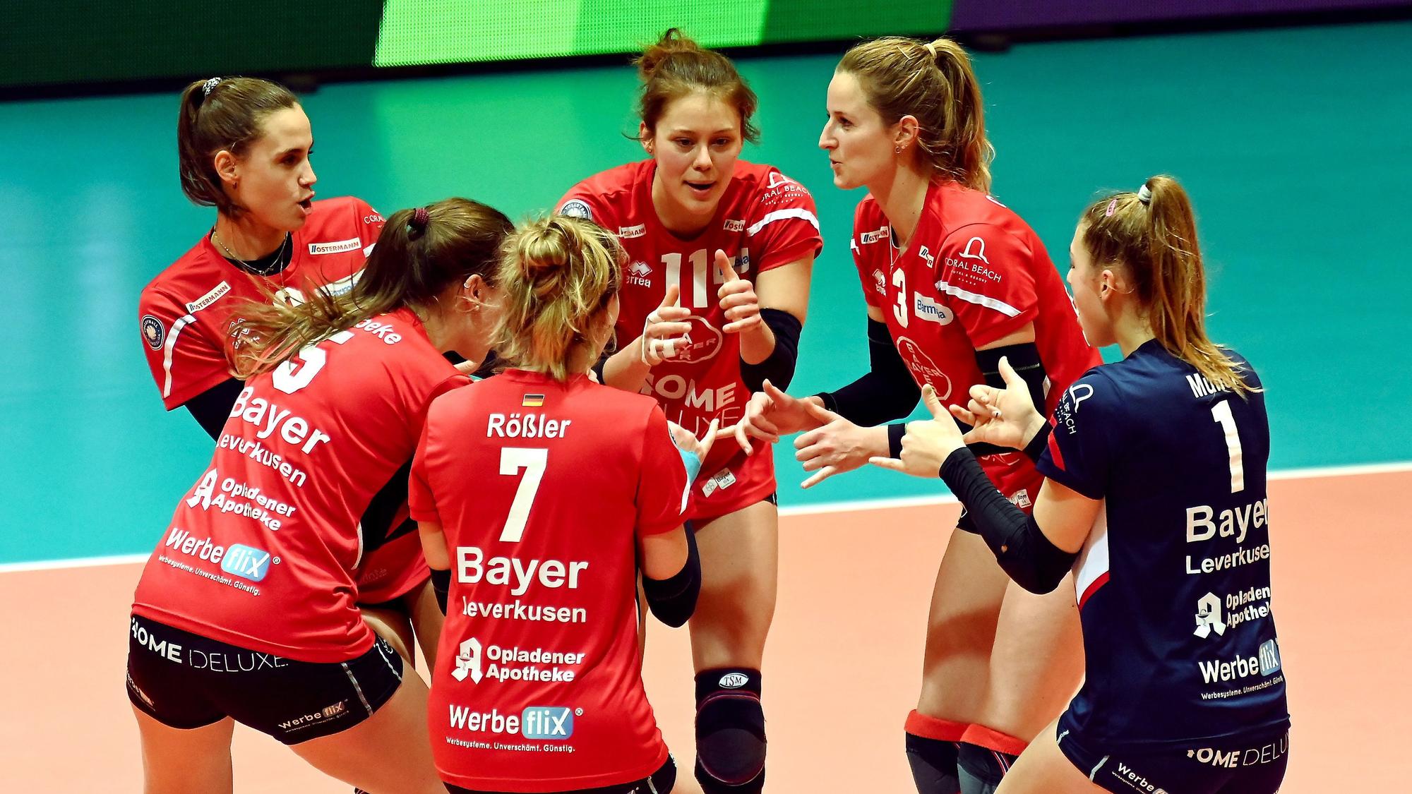 16.12.2023, Volleyball-Bayer Volleys-DSHS Köln
mitte: Svenja Enning (Bayer)
Foto: Uli Herhaus