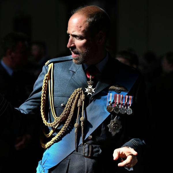 Prinz William spricht nach der Sovereign's Parade am Royal Air Force (RAF) College in in Ostengland.
