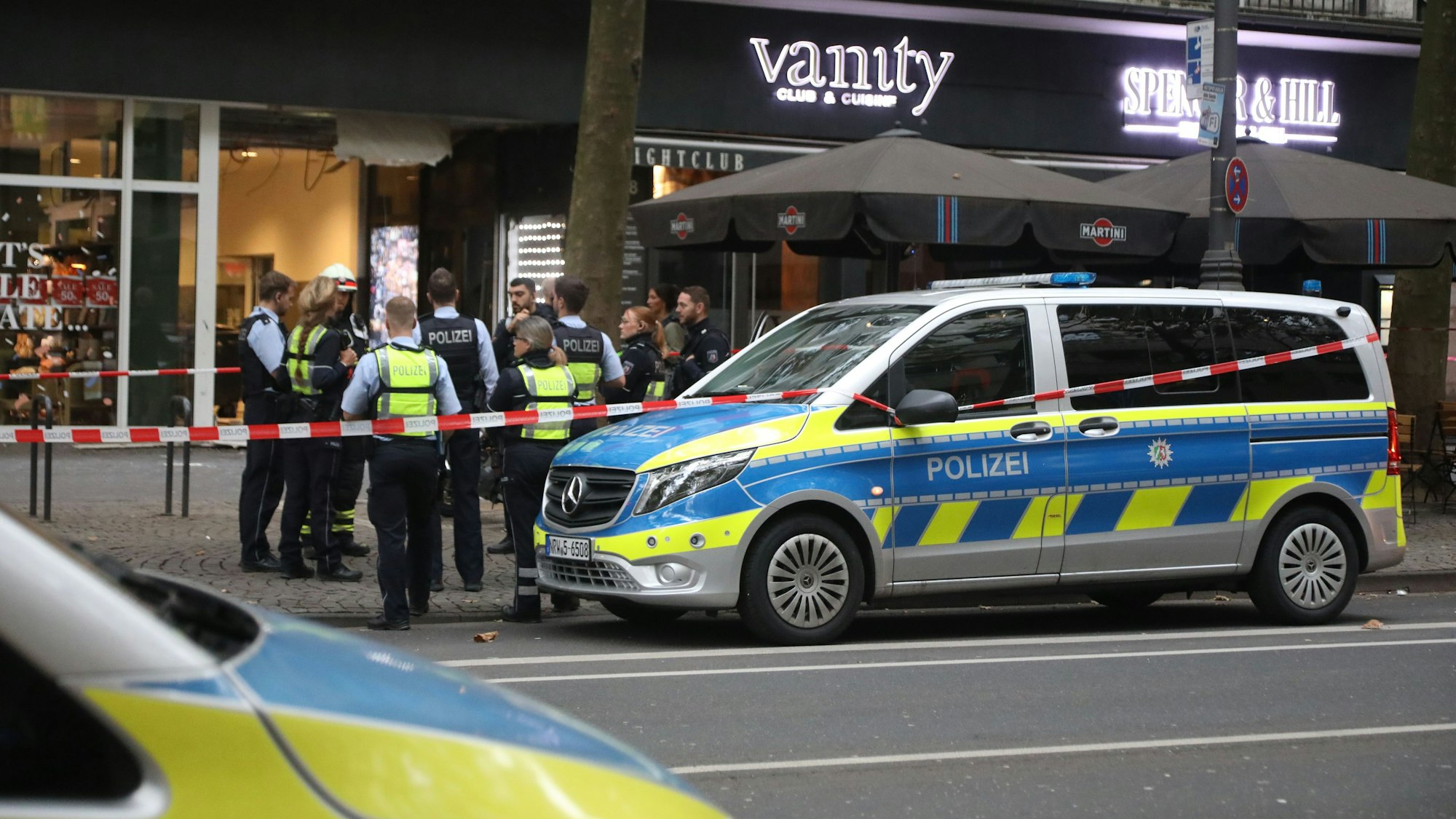 Bei der Explosion vor dem Vanity am 16. September 2024 wurde ein Mann leicht verletzt.