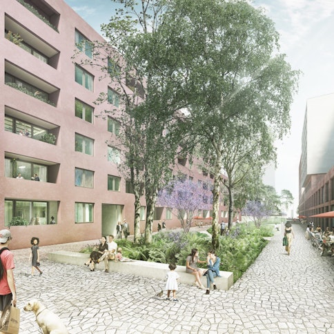 Eine Skizze der City C nach dem Umbau.