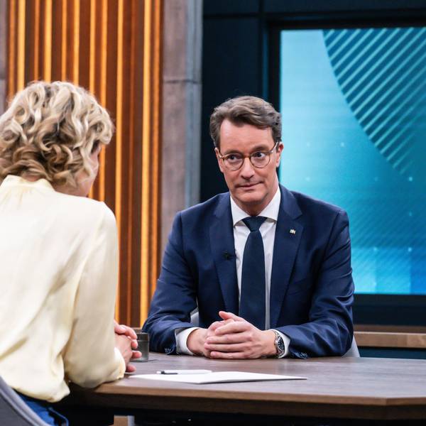 Caren Miosga und Hendrik Wüst (CDU)