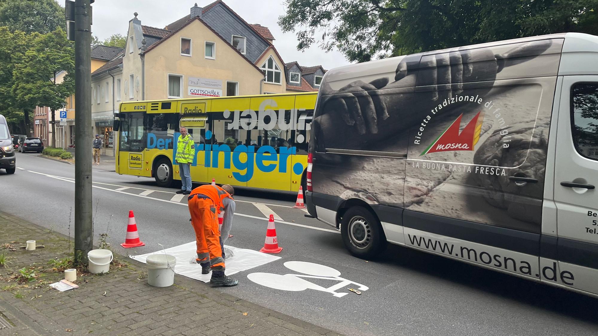 Viel befahrene Straße