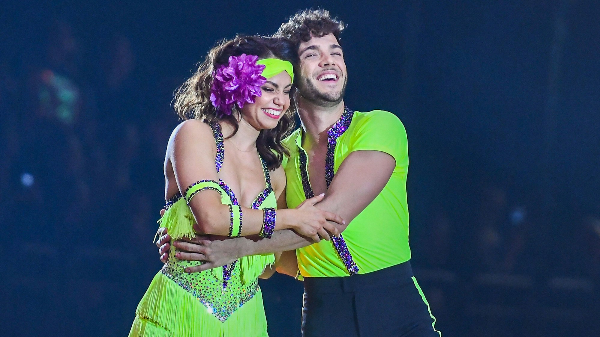 Christina und Luva Hänni bei Let's Dance.