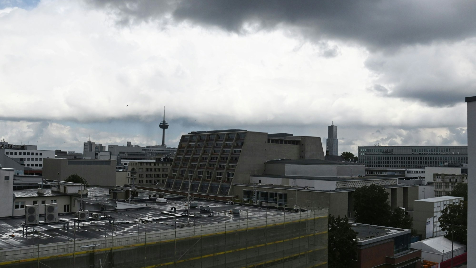 Die Baustelle der Bühnen am Offenbachplatz.