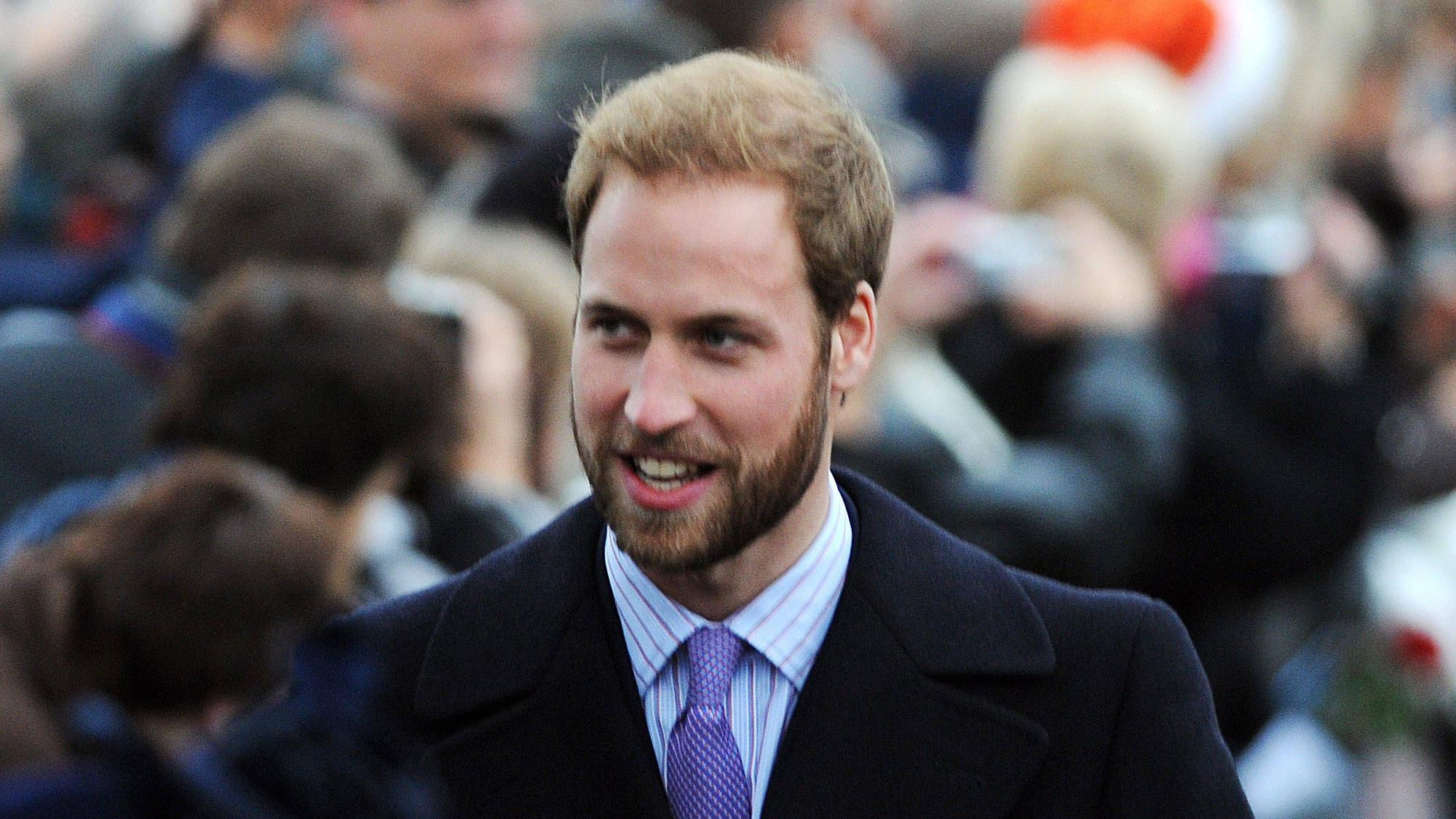Prinz William an Weihnachten 2008.
