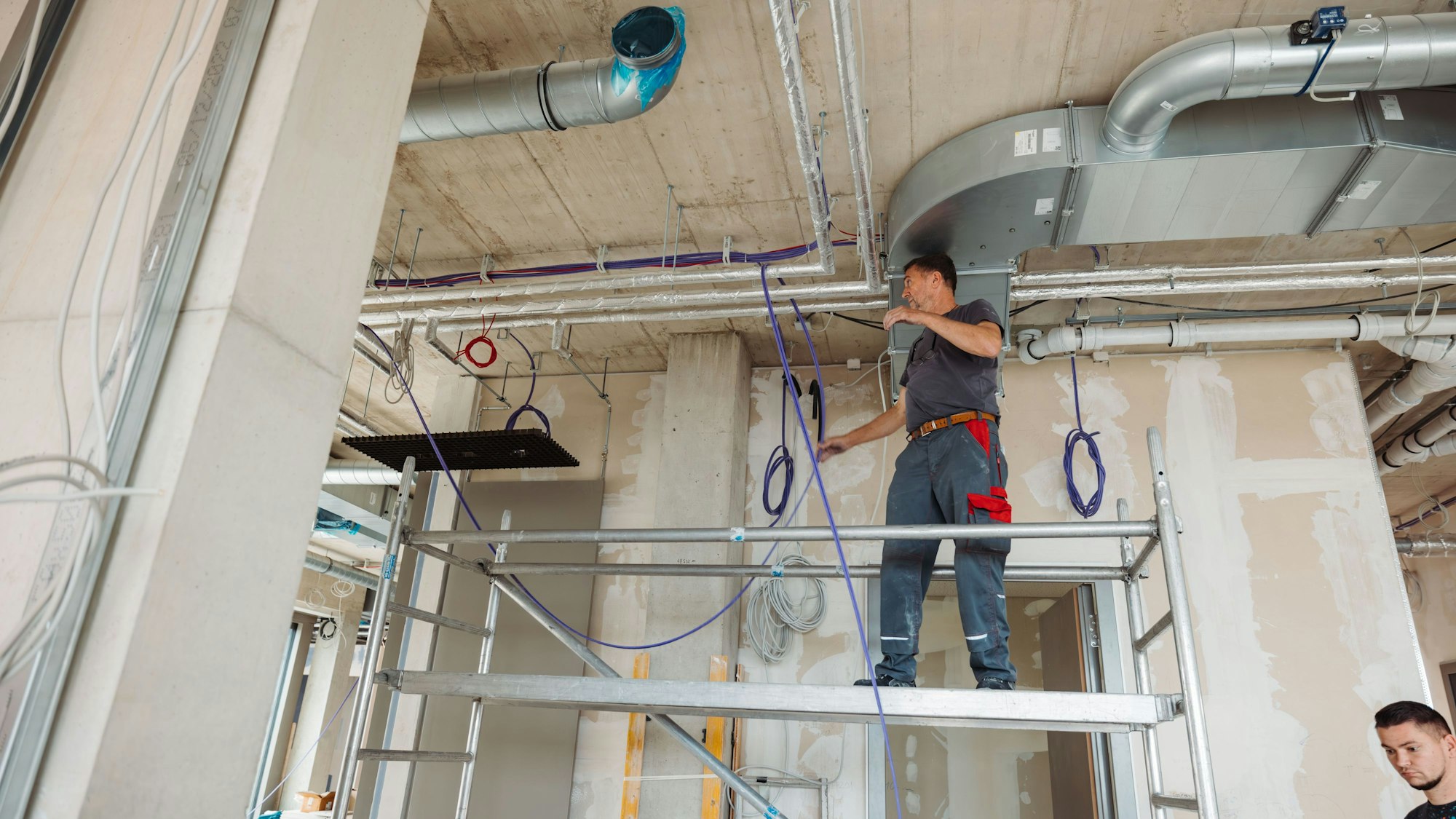 Baustelle der Heliosschule in Ehrenfeld.