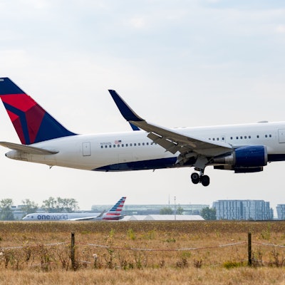Eine Boeing von Delta Air Lines in Salt Lake City