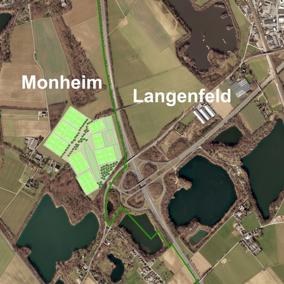 Hier will Bayer 04 Leverkusen sein neues Trainingszentrum errichten.