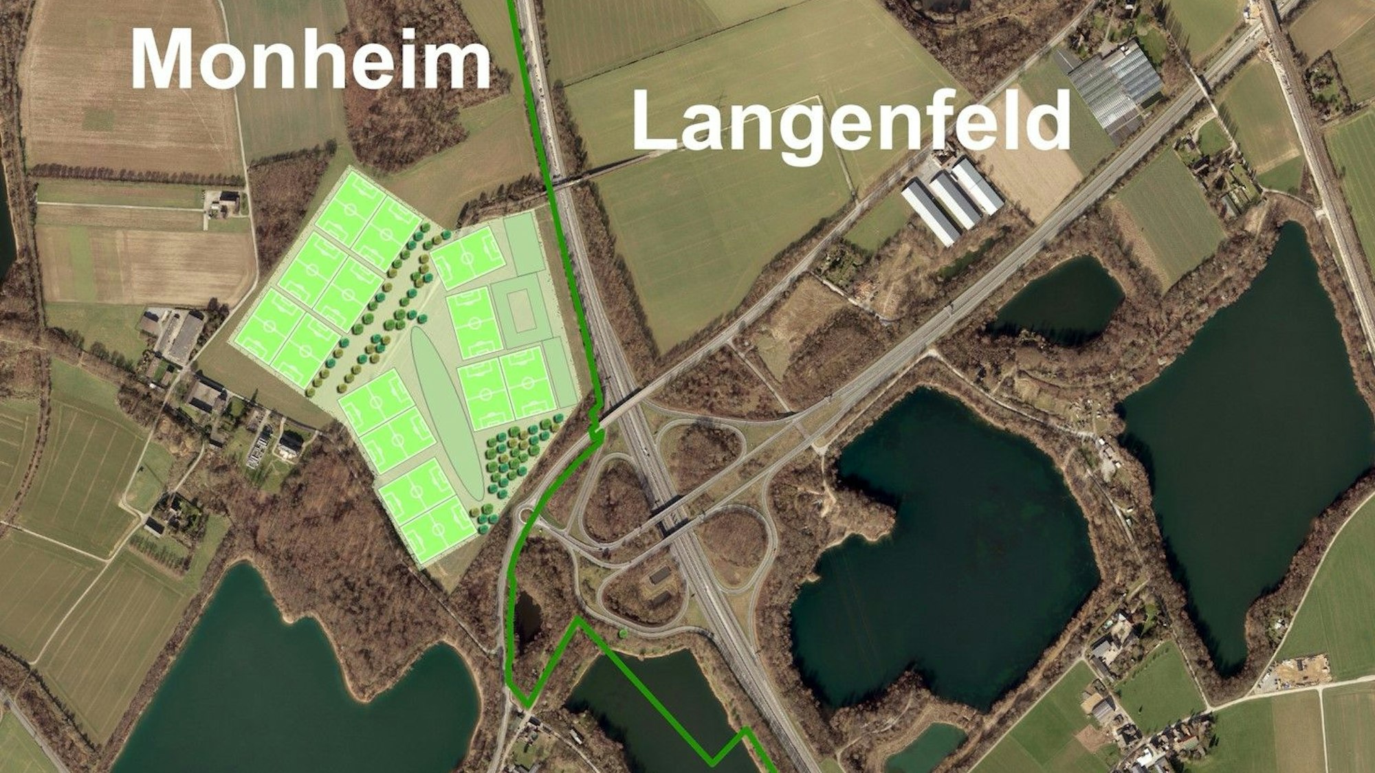 Hier will Bayer 04 Leverkusen sein neues Trainingszentrum errichten.