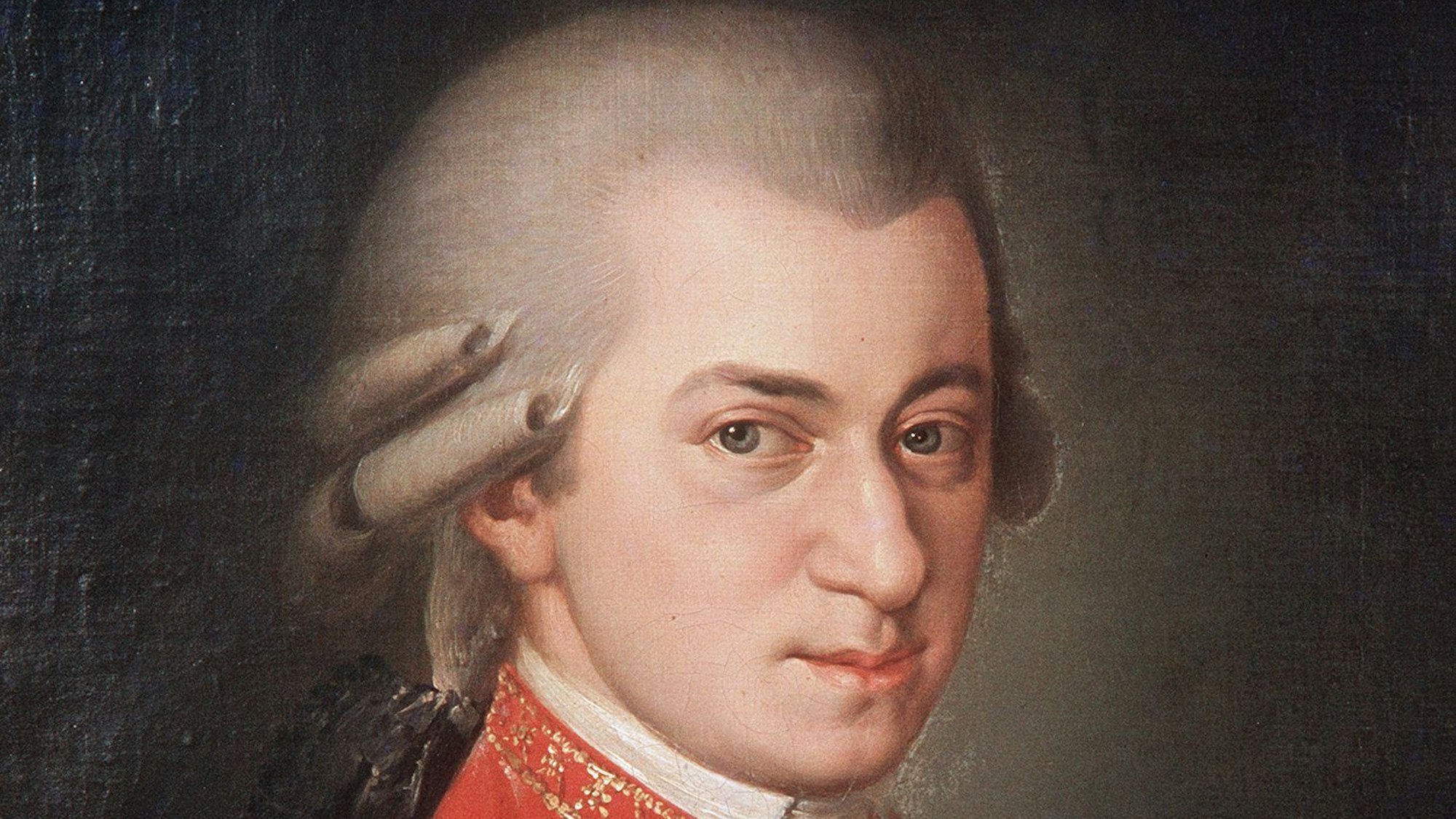 Undatierte Aufnahme eines Porträt in Öl des Komponisten Wolfgang Amadeus Mozart (1756 - 1791), das von Barbara Kraft nach Mozarts Tod im Jahre 1819 gemalt wurde.
