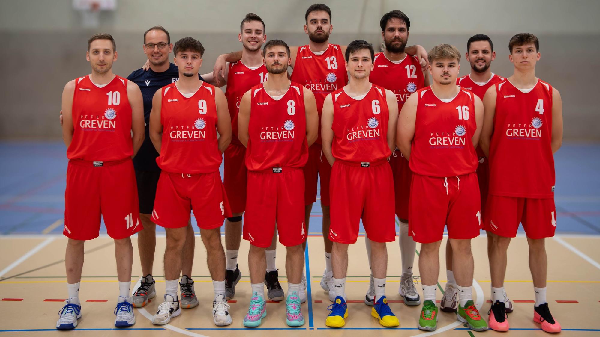 Das Mannschaftsfoto der Erftbaskets Bad Münstereifel.