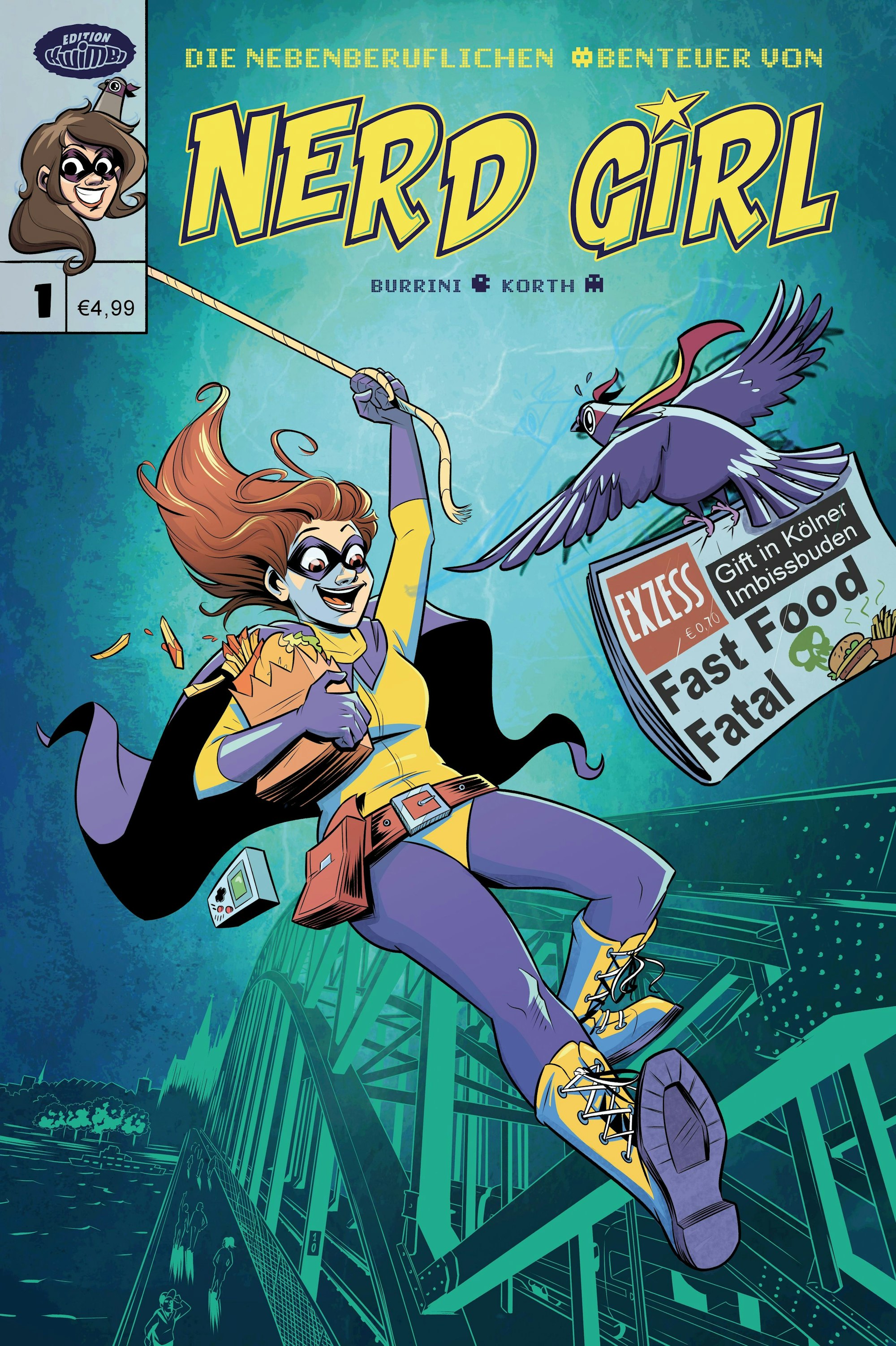 Sarah Burrini Die nebenberuflichen Abenteuer von Nerd Girl #1, Juni 2019 Cover 16,5 x 26 cm © Sarah Burrini