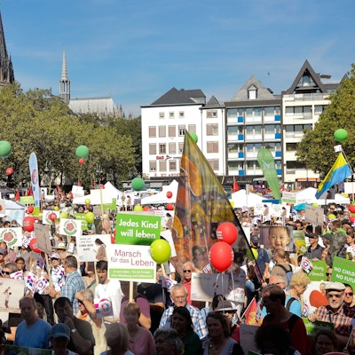 Der „Marsch für das Leben“ im vergangenen Jahr auf dem Heumarkt.