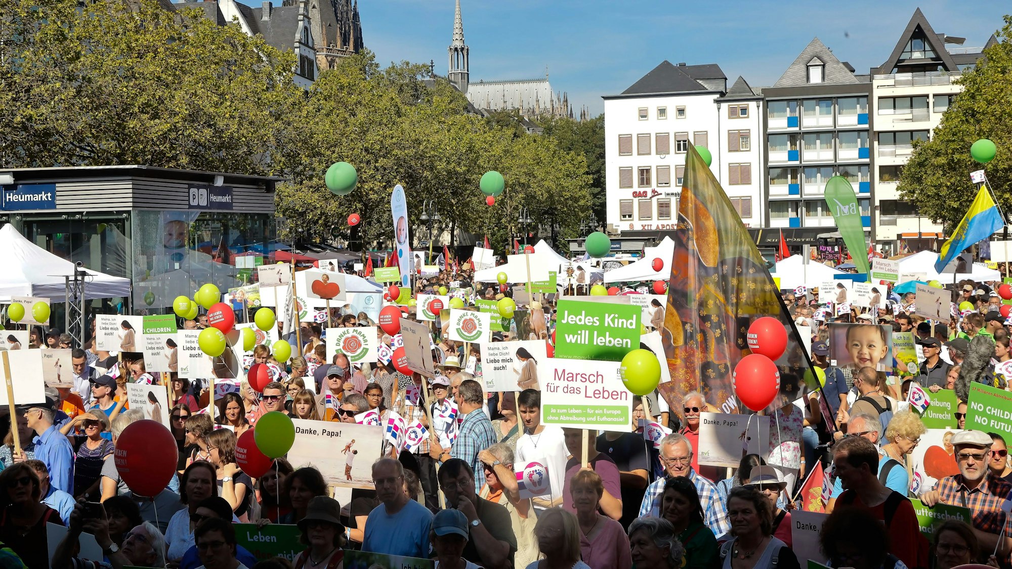 Der „Marsch für das Leben“ im vergangenen Jahr auf dem Heumarkt.