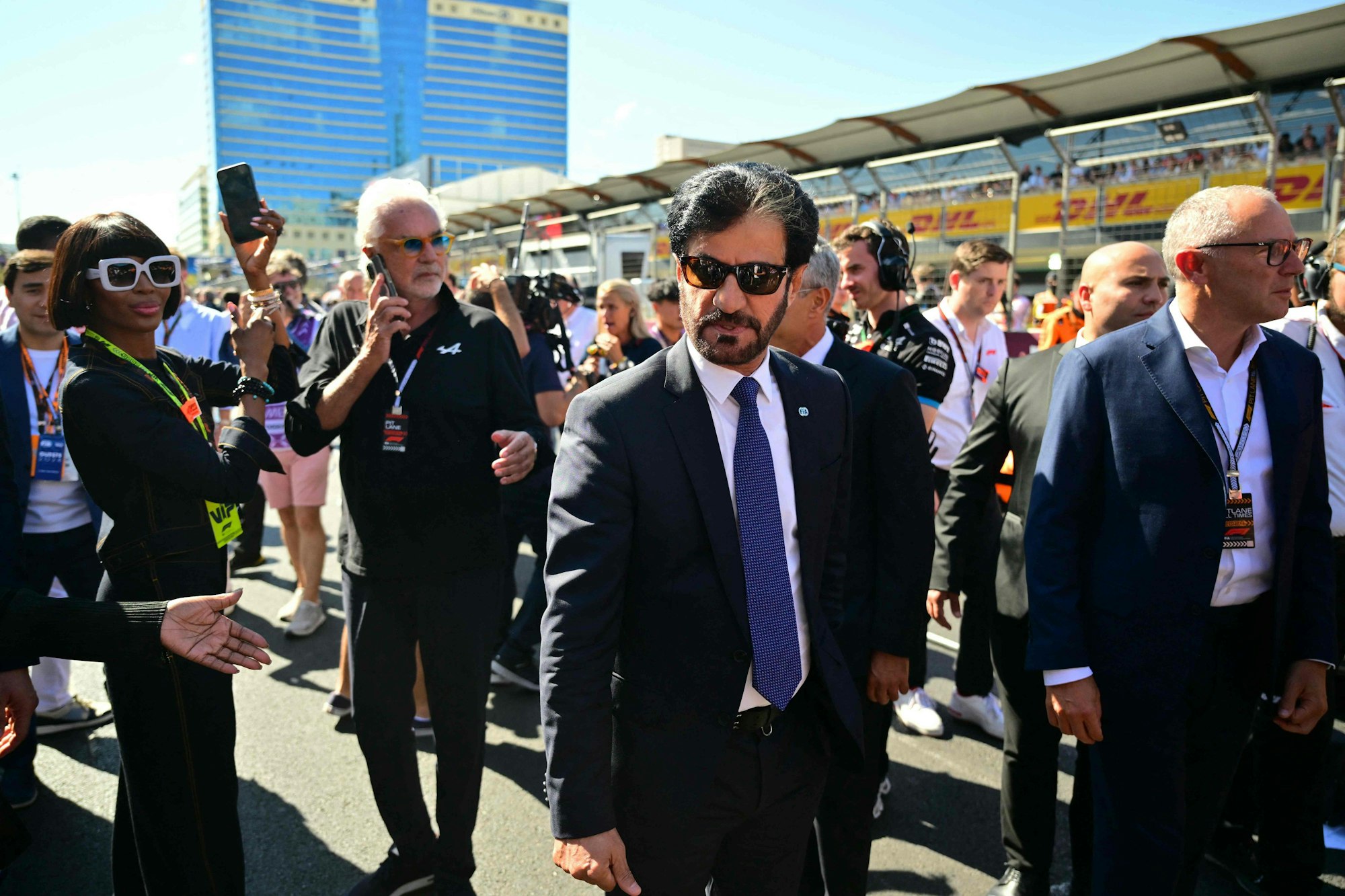FIA-Chef Mohammed Ben Sulayem vor dem Rennen in Baku.