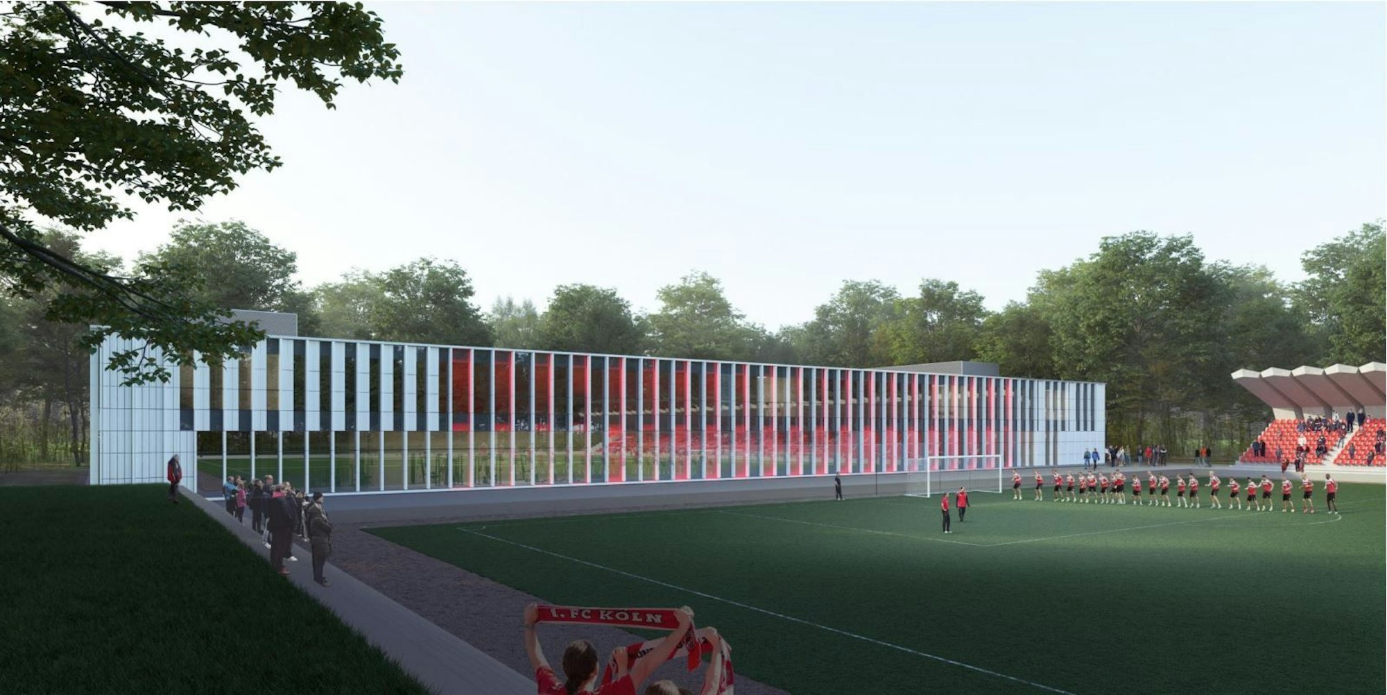 So präsentierte der 1. FC Köln das geplante neue Leistungszentrum.