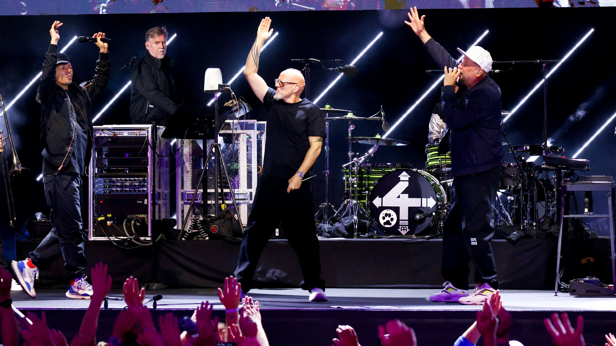 Die Fantastischen Vier spielten auf der Bühne der Digital X im Mediapark.