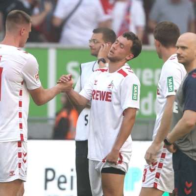 Steffen Tigges und Luca Waldschmidt enttäuschten am Samstag in der Kölner Offensive.