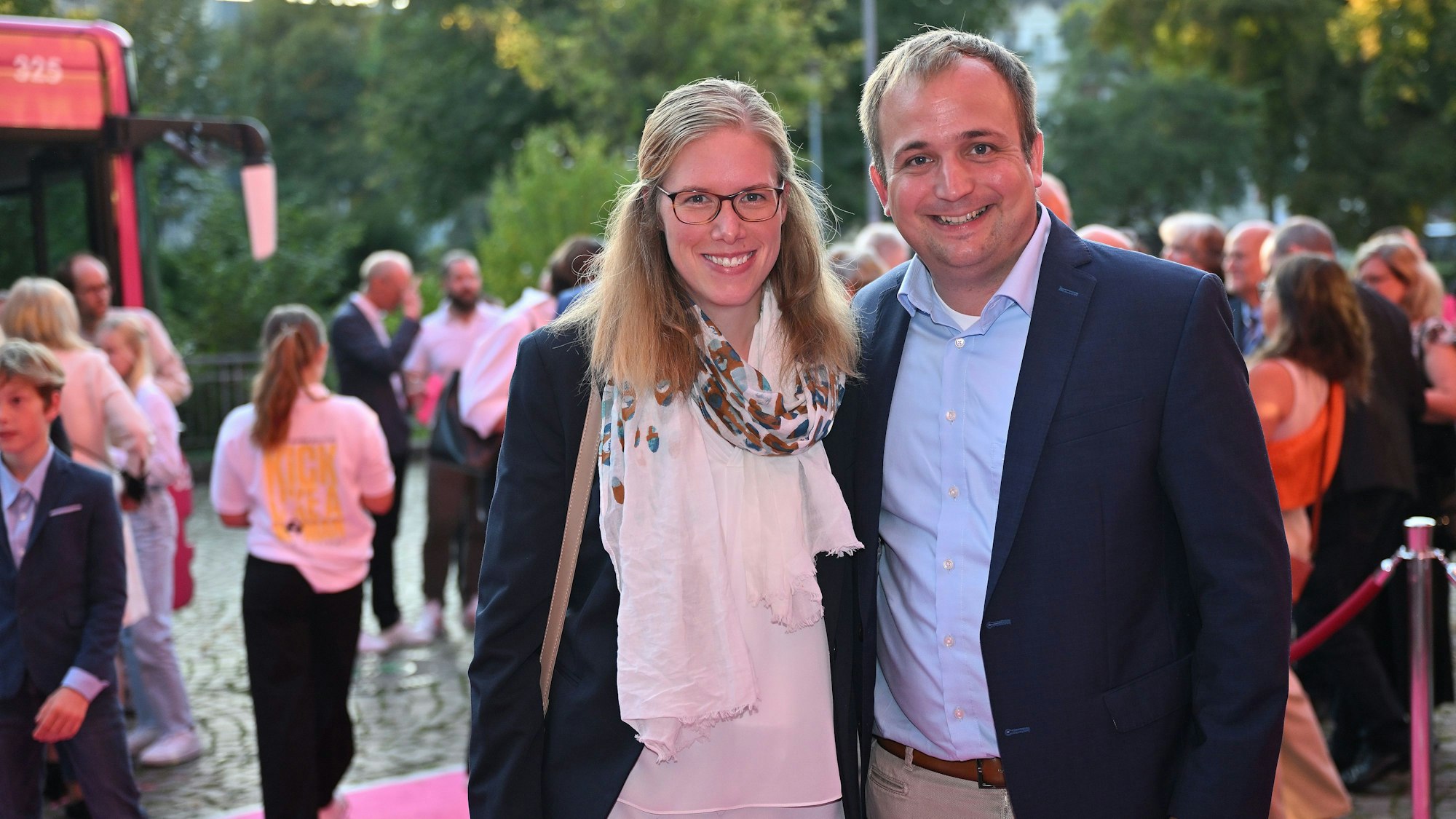 Der Landtagsabgeordnete Martin Lucke mit Ehefrau