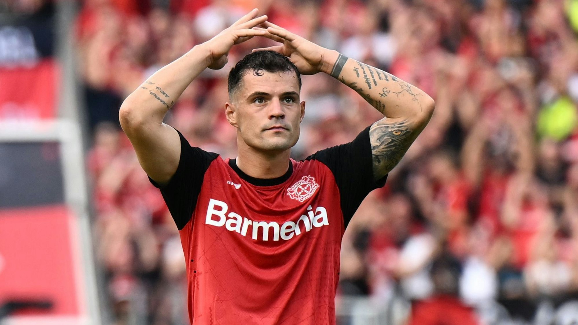 War nicht zufrieden: Bayers Stratege Granit Xhaka.