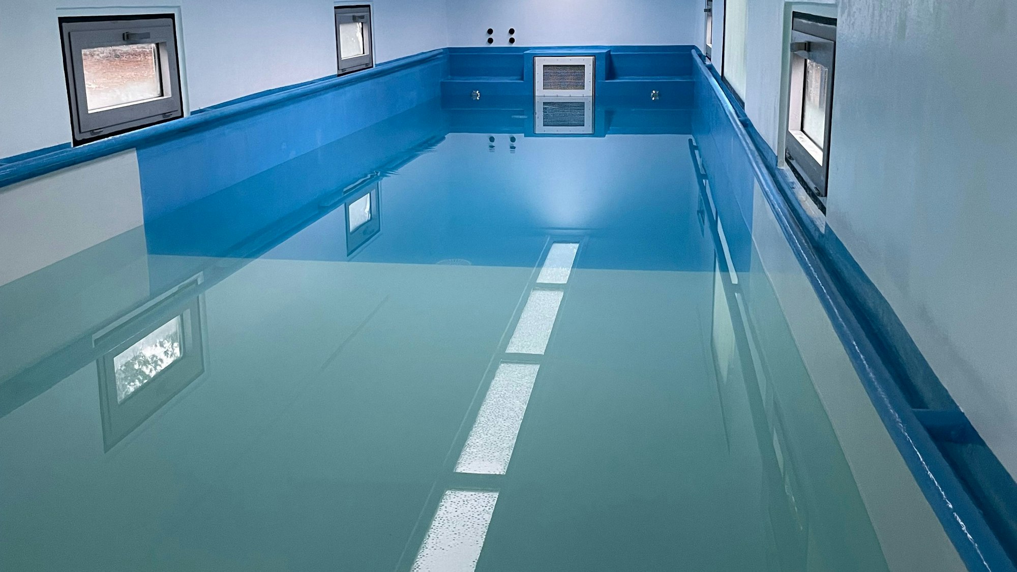 Der Schwimmcontainer Narwali von innen.