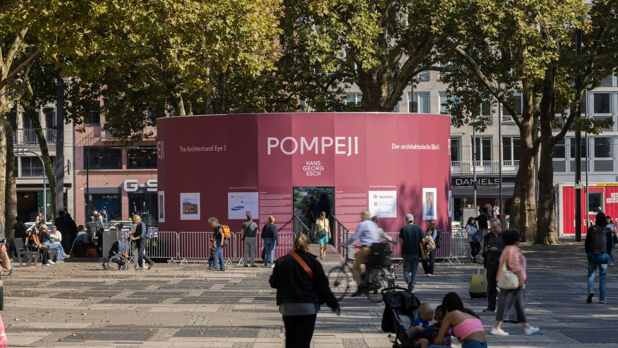 Die Aufstellung „Pompeji “auf dem Neumarkt