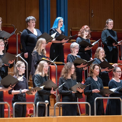 09.01.2022, Köln: Sänger des Chors  Kölner Kurrende in der Philharmonie.