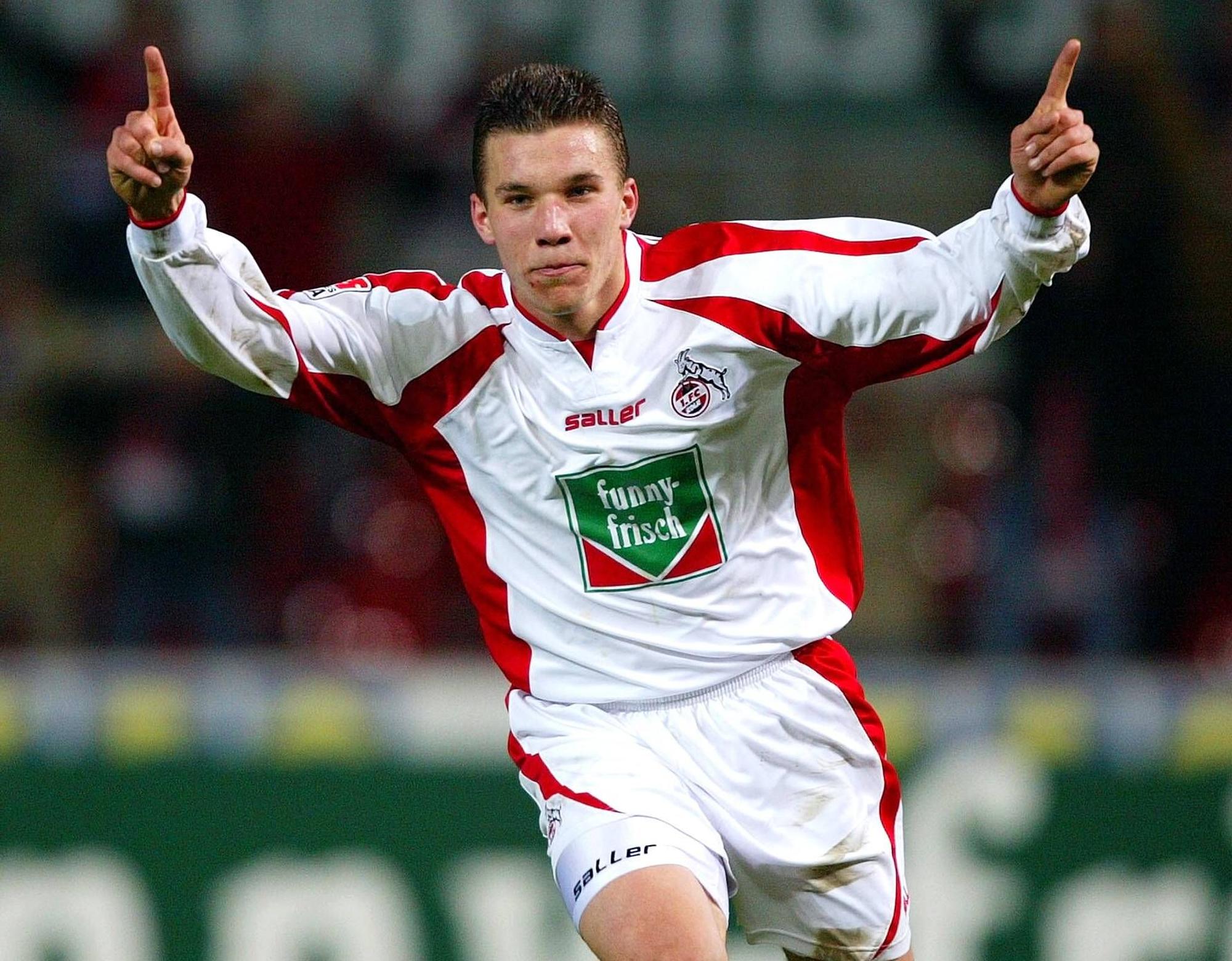 Sorgte bereits in jungen Jahren für Kölner Jubelstürme. Nun nimmt Lukas Podolski in Köln Abschied vom FC und seinen Fans.