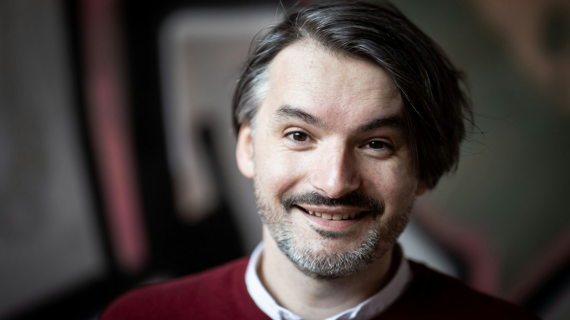 Sasa Stanišić , Schriftsteller, bei einem Fototermin.