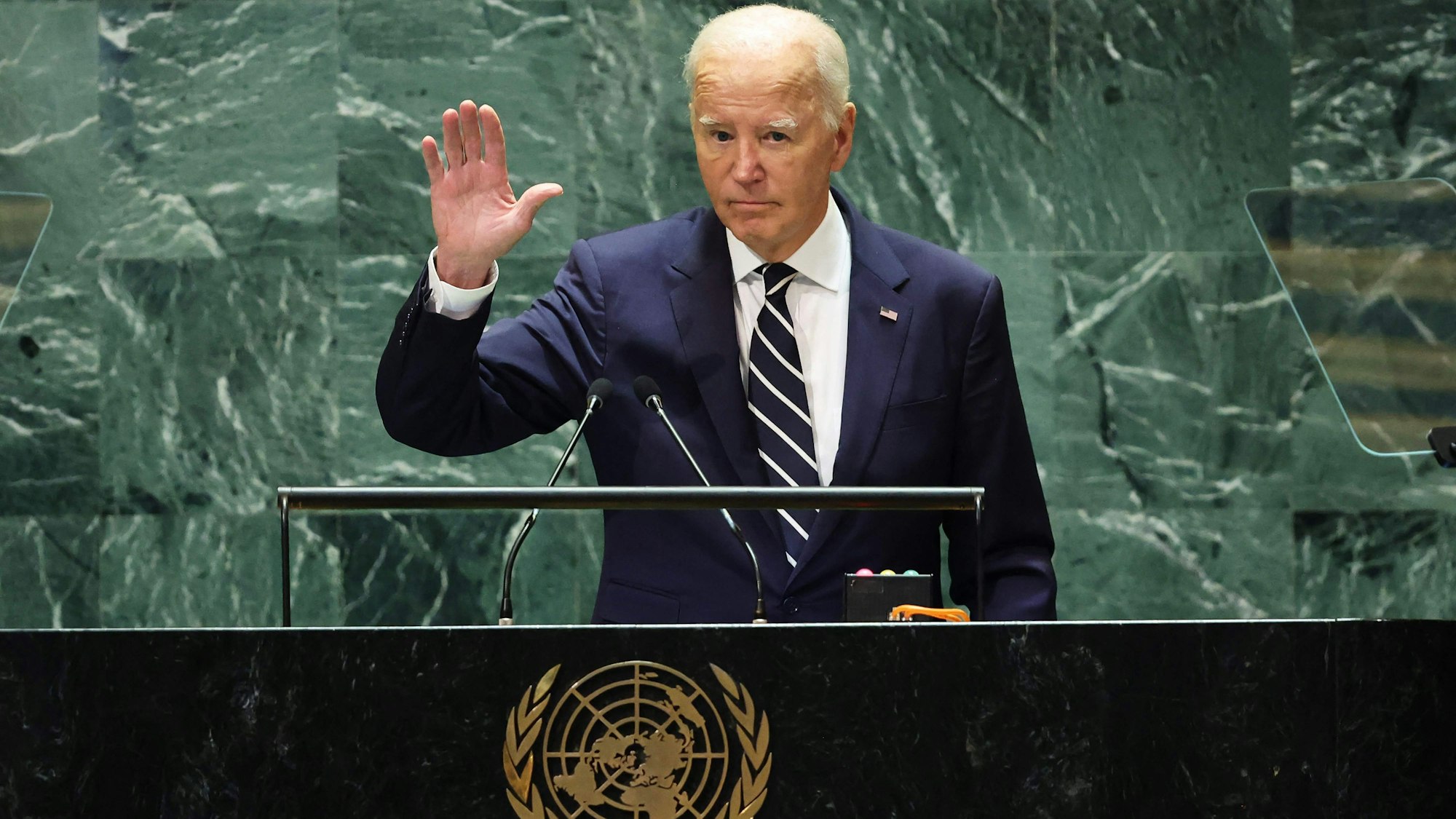 US-Präsident Joe Biden hat seine letzte Rede bei der Generaldebatte der UN-Vollversammlung in New York mit einem Scherz über sein Alter begonnen.