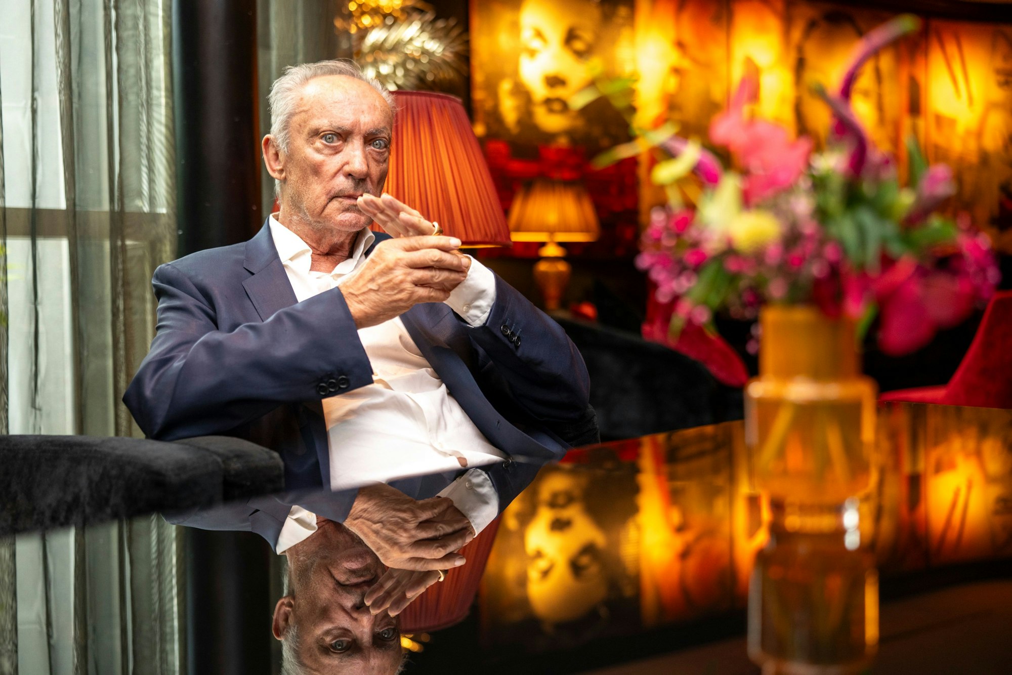 24.09.2024, Köln: Der Schauspieler Udo Kier ist ein Weltstar. Er wird zum 80. Geburtstag vom Kölnischen Kunstverein mit einer Ausstellung geehrt.
Foto: Uwe Weiser