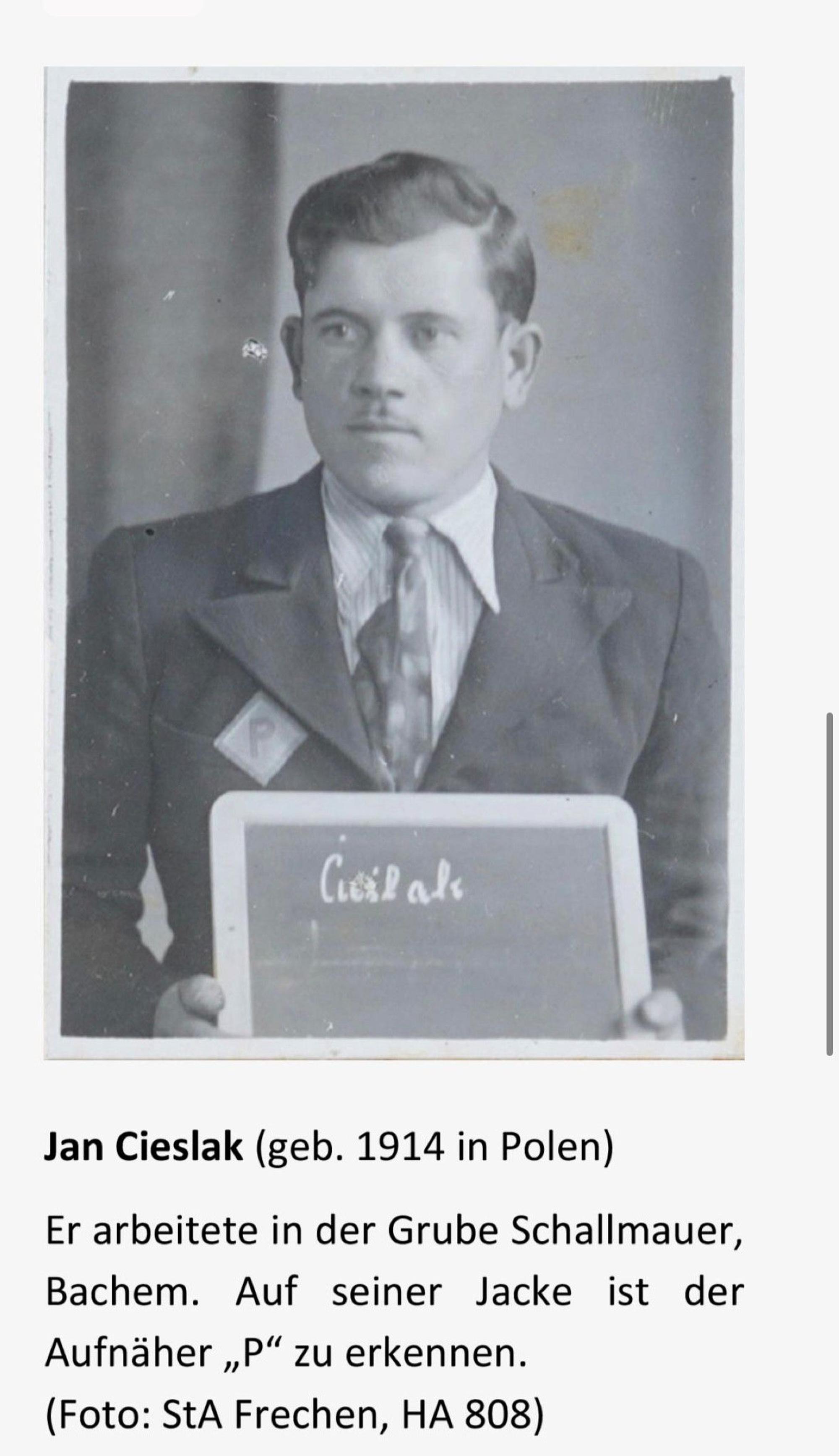 Auf dem Bild ist das Portrait eines Kriegsgefangenen zu sehen.