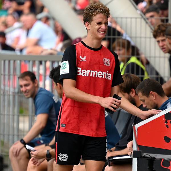18.08.2024, Fussball A-Jug Bayer 04 - Kaiserslautern
verletzt: Andrea Natali (Bayer)
Foto: Uli Herhaus