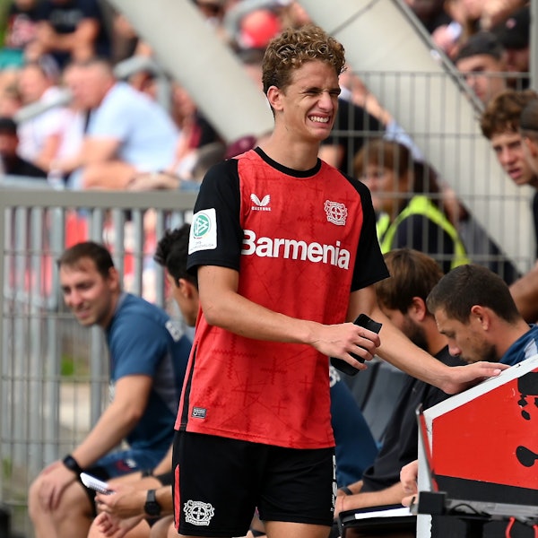 18.08.2024, Fussball A-Jug Bayer 04 - Kaiserslautern
verletzt: Andrea Natali (Bayer)
Foto: Uli Herhaus