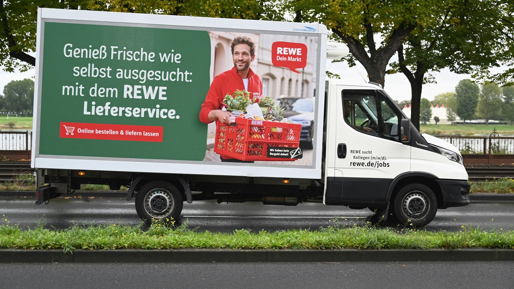 In Köln streiken die Mitarbeitenden des Rewe-Lieferdienstes (Archivbild).