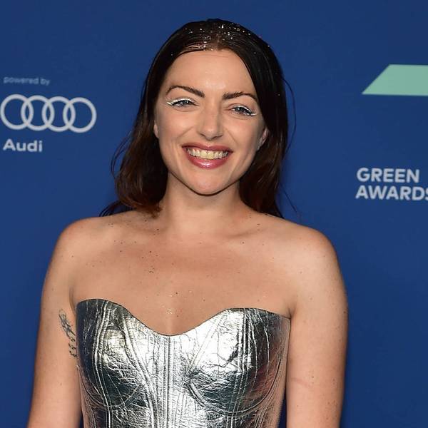 Anne Menden auf dem grünen Teppich der „Green Awards“.