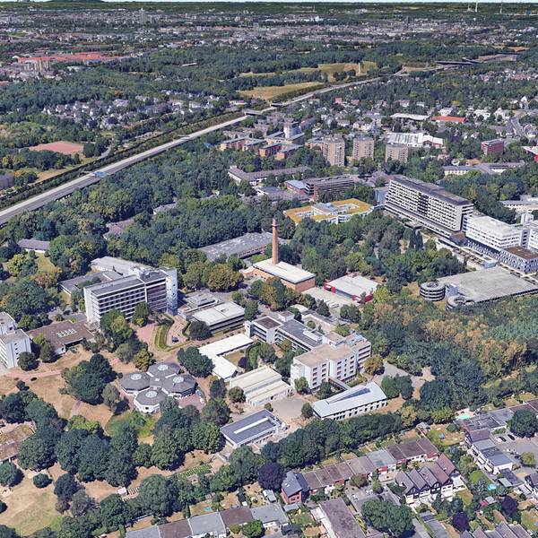 Das Klinikum Merheim in Köln und die LVR Klinik in Merheim