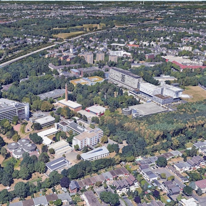 Das Klinikum Merheim in Köln und die LVR Klinik in Merheim
