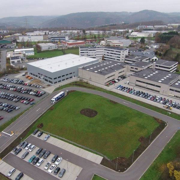 Ein Luftbild des Betriebsgeländes.