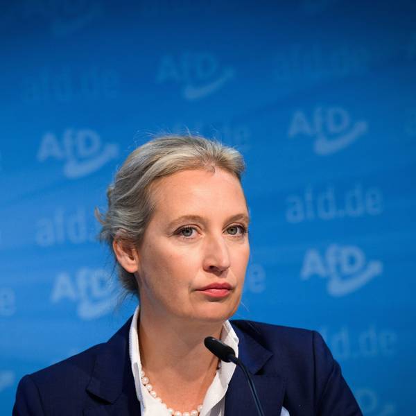 23.09.2024, Berlin: Alice Weidel, Bundesvorsitzende der AfD, äußert sich bei einer Pressekonferenz in der AfD-Bundesgeschäftsstelle zum Ausgang der Landtagswahl in Brandenburg. Foto: Bernd von Jutrczenka/dpa +++ dpa-Bildfunk +++