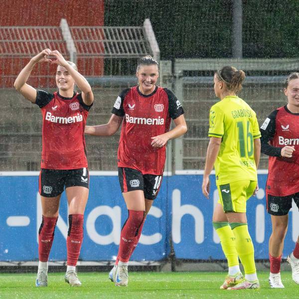 Leverkusen, Germany, September 27th 2024 Cornelia Kramer 7 Bayer Leverkusen celebrates after scoring during the Google Pixel Frauen-Bundesliga between Bayer Leverkusen and TSG Hoffenheim at Ulrich-Haberland-Stadion in Leverkusen, Germany. Qianru Zhang Qianru Zhang/SPP PUBLICATIONxNOTxINxBRAxMEX Copyright: xQianruxZhang/SPPx spp-en-QiZh-DSC_8960-Enhanced-NR
